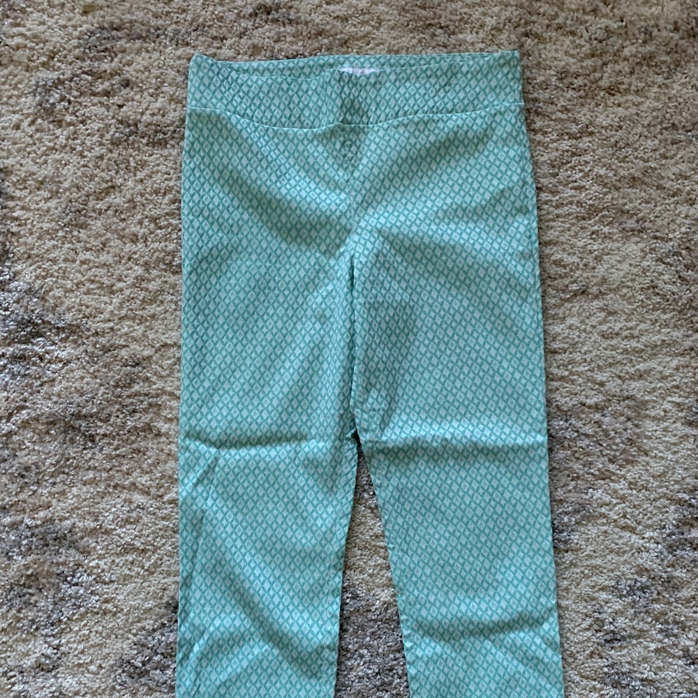 Blue Printed Slimming Pants